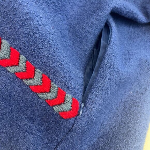 Coldwater Creek Aztec Wool Embroidered Jacket Ladies Size MED Long Sleeve - Picture 11 of 12